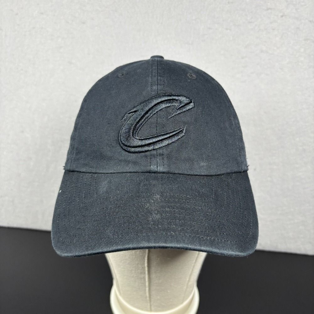 Cleveland Cavaliers Black Baseball Cap '47 Brand Strapback NBA Hat Unisex OSFM